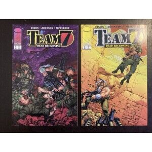 Team 7: Dead Reckoning Set with No. 1 & 2. First Printing. (1996 Image Comics)